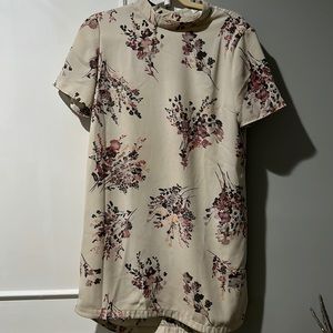 Leith floral shift dress